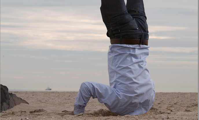 Bury your head in the sand... by Sander van der Wel (CC BY-SA 2.0) https://flic.kr/p/af6AGY